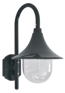 VidaXL Vrtna zidna svjetiljka E27 42 cm aluminijska tamnozelena