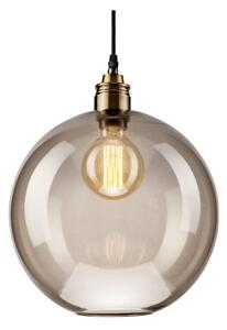 Staklena viseća svjetiljka u sivoj boji Lamkur Ball