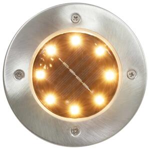 VidaXL Solarne podne svjetiljke s LED žaruljama 8 kom tople bijele
