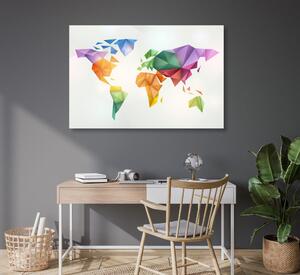 Slika na plutu zemljovid svijeta u boji