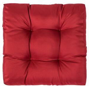 VidaXL Paletni jastuk crveni 58 x 58 x 10 cm poliesterski