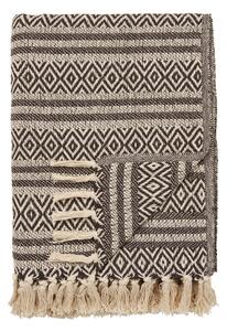 Smeđa deka od recikliranog pamuka 130x180 cm Adana – House Nordic