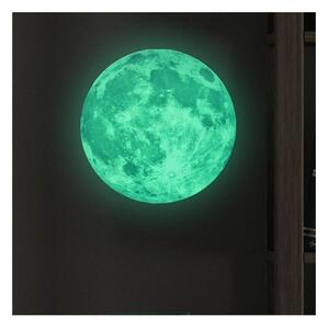 Zidna naljepnica Ambiance Real Moon, ⌀ 30 cm