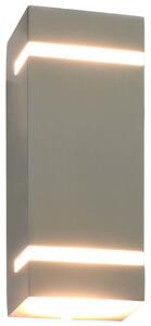 VidaXL Vanjske zidne svjetiljke 2 kom 35 W srebrne pravokutne