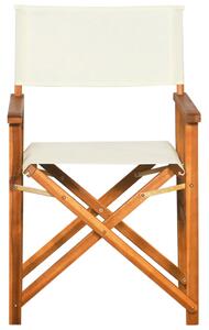 VidaXL Redateljska stolica od masivnog bagremovog drva