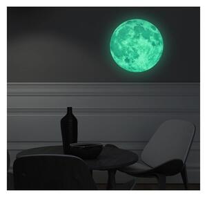 Zidna naljepnica Ambiance Real Moon, ⌀ 30 cm