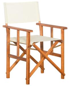 VidaXL Redateljska stolica od masivnog bagremovog drva