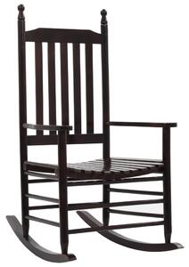 VidaXL Stolica za ljuljanje sa zakrivljenim sjedalom smeđa drvo topole