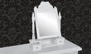 VidaXL Toaletni stolić s pravokutnim nagibnim ogledalom MDF