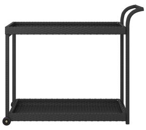 Barska kolica crna 100 x 45 x 83 cm od poliratana