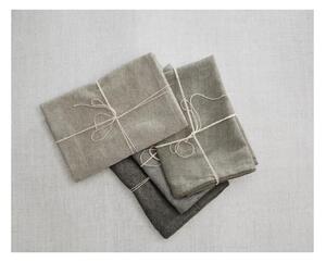 Set od 4 platnene salvete s lanom Really Nice Things Cool Grey, 43 x 43 cm