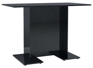 VidaXL Blagovaonski stol visoki sjaj crni 110 x 60 x 75 cm od iverice