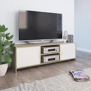 VidaXL TV ormarić od iverice bijeli i boja hrasta 120 x 30 x 37,5 cm