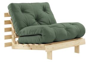 Promjenjiva fotelja Karup Design Roots Raw/Olive Green