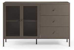 Siva metalna komoda 140x90x40 cm Fayna – Marckeric