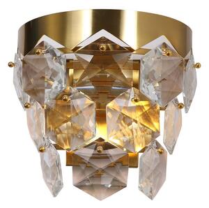 Kristalna zidna svjetiljka GRACE 2xE14/40W/230V zlatna