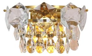Kristalna zidna svjetiljka SELENA 2xE14/40W/230V zlatna