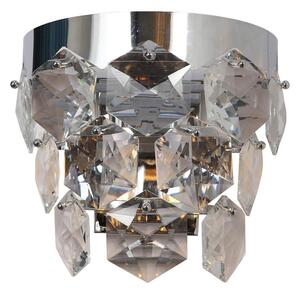 Kristalna zidna svjetiljka GRACE 2xE14/40W/230V krom