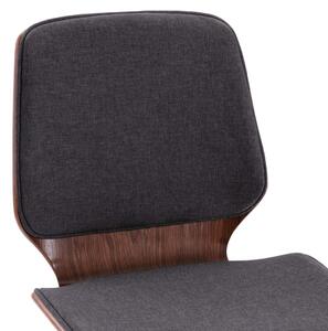 Blagovaonske stolice od tkanine 6 kom sive