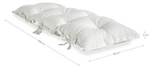 Bijeli sklopivi ležaj pogodan za vanjski prostor Karup Design OUT ™ Sit&Sleep