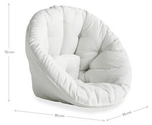 Bijela sklopiva fotelja prikladna za eksterijer Karup Design Design OUT ™ Nido White