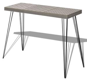 VidaXL Konzolni stol 90x30x71,5 cm Sivi