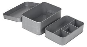 Siva metalna kutija za kozmetiku LABEL51