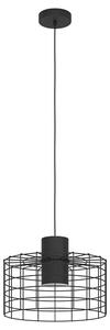Eglo 43627 - Luster na sajli MILLIGAN 1xE27/40W/230V pr. 38 cm crna