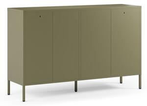 Zelena metalna komoda 140x90x40 cm Fayna – Marckeric