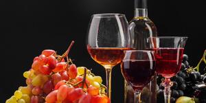 Slika talijansko vino i grožđe