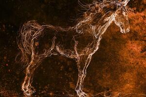 Slika apstraktni konj