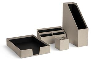 Kartonski uredski organizatori u setu 4 kom Hugo Canvas Paper Laminate – Bigso