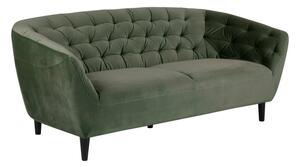 Zelena baršunasta sofa Actona Ria, 191 cm