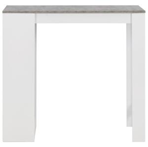 VidaXL Barski stol s policom bijeli 110 x 50 x 103 cm