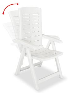 VidaXL Vrtne stolice 2 kom plastične bijele