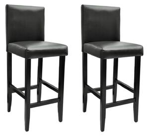 VidaXL Barski stolci od umjetne kože 2 kom crni