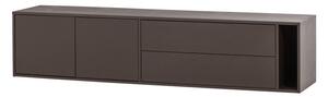 Tamno smeđa TV komoda od masivnog bora 200x45x44 cm Settle Down – vtwonen
