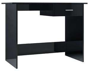 VidaXL Radni stol visoki sjaj crni 100 x 50 x 76 cm od iverice