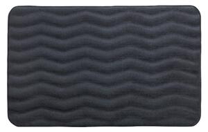 Antracit sivi kupaonski tepih s memorijskom pjenom Wenko Anthracite, 80 x 50 cm