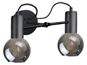 Zidna svjetiljka LIVA 2xE27/60W/230V crna