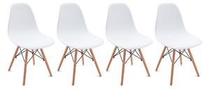 Set bijelih stolica u skandinavskom stilu CLASSIC 3+1 GRATIS!