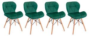 Set stolica od baršuna SMARAGD 3+1 GRATIS