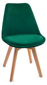 Stolica od baršuna u skandinavskom stilu GREEN GLAMOR