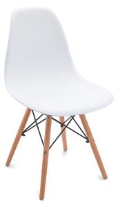 Stolica bijela u skandinavskom stilu CLASSIC