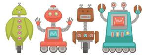 Slika obitelj robota