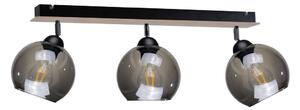 Reflektorska svjetiljka UNO WOOD 3xE27/60W/230V crna/smeđa