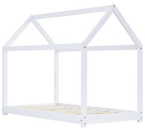 VidaXL Okvir za dječji krevet od masivne borovine bijeli 70 x 140 cm