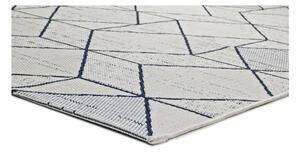 Bijelo-sivi vanjski tepih Universal Elba Geo, 80 x 150 cm