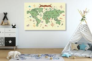 Slika originalni zemljovid svijeta