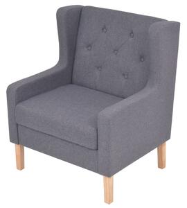 VidaXL Fotelja od tkanine siva